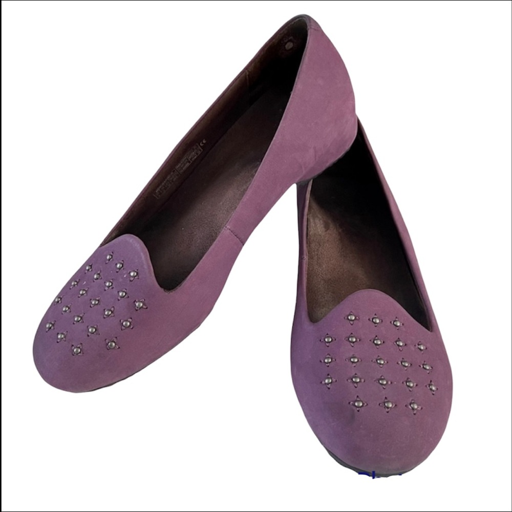 Dr. Weil Chelsea Classic Non Slip Ortho Heel Purple Stud Accent Loafers Flats 8M
